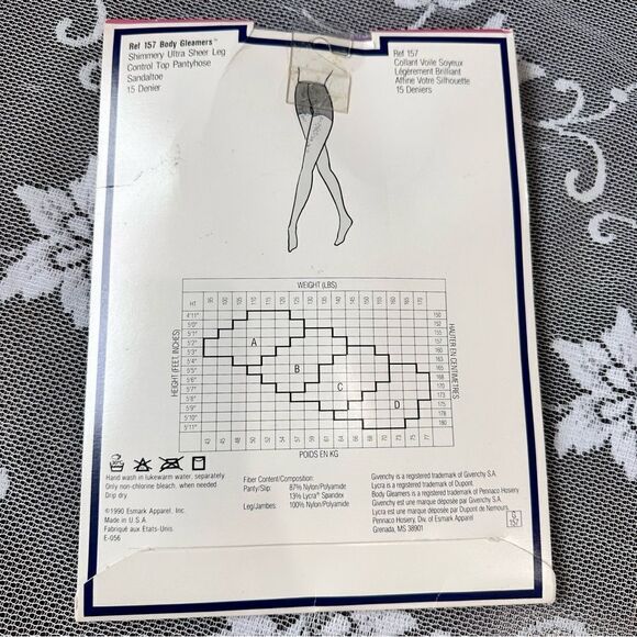 Vintage Givenchy Shimmery Ultra Sheer Leg Control Top Pantyhose - Picture 4 of 7